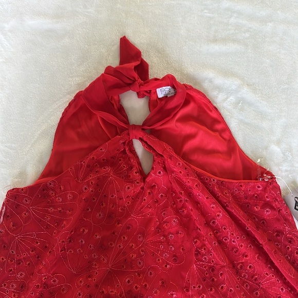 Sofia by Sofia Vergara Vibrant Red Halter Top NWT - Picture 5 of 8